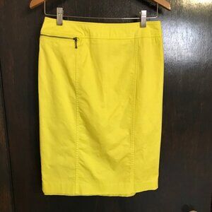 Ladies Yellow Cotton Skirt Size 8